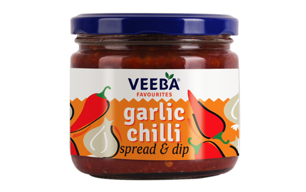 Veeba Garlic Chilli Spread & Dip    Plastic Jar  335 grams